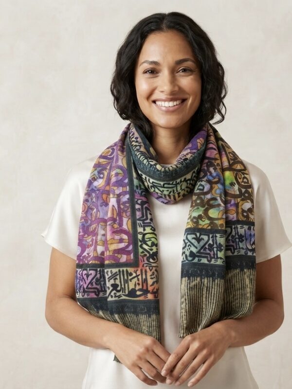 Calligraphy Fusion  Luxury Pashmina