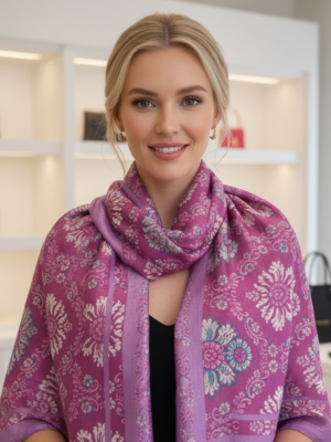 Silk Scarves Purple