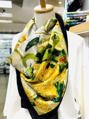 Naomi Silk Blend Lime Scarves