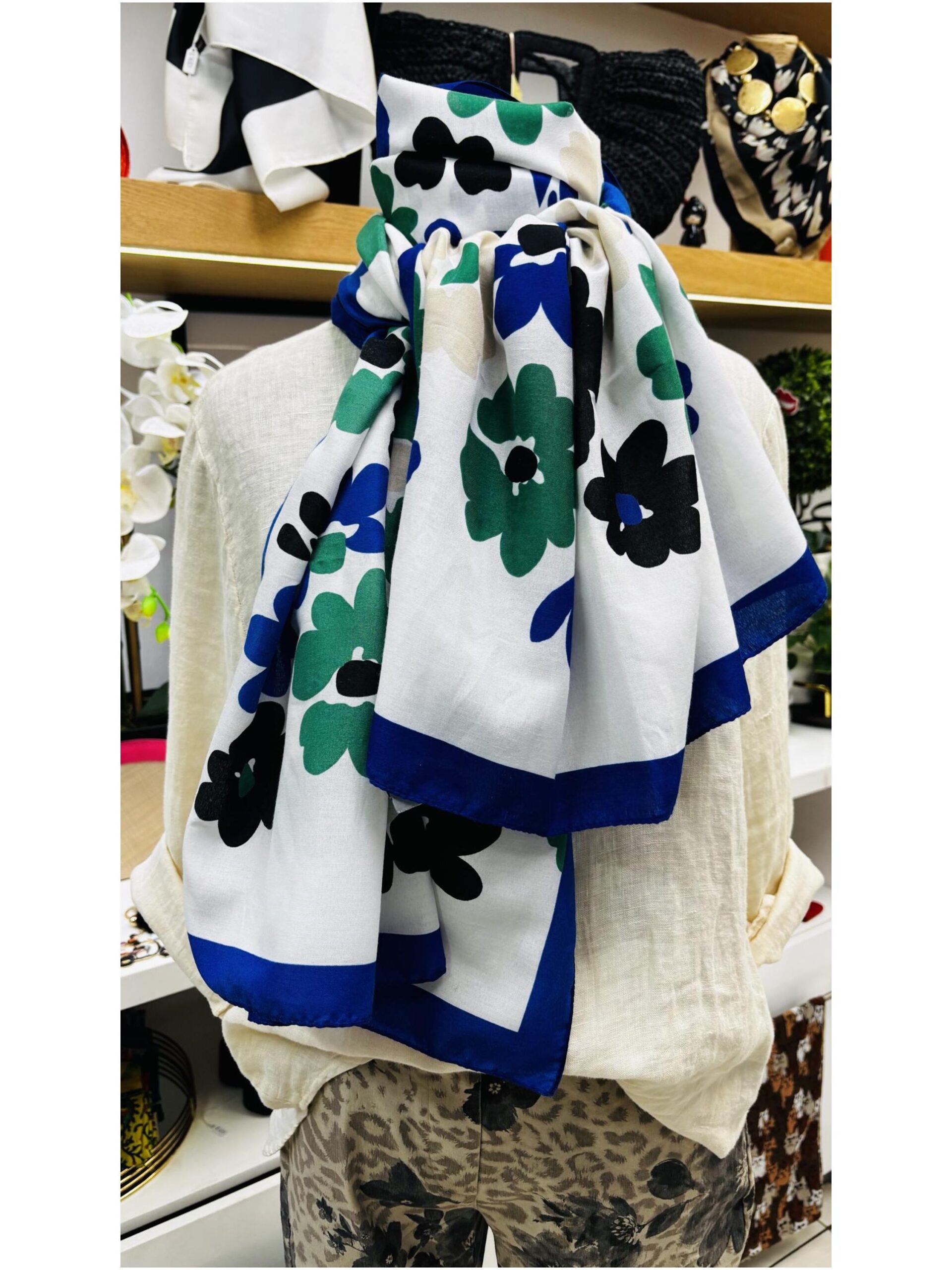 Amelia Floral Cotton Scarves