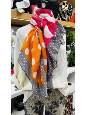 Amelia  Multicolour Polka Dot Scarves