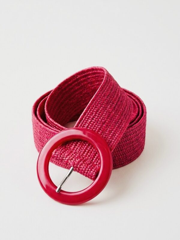 Aura Woven Stretch Pink Boho Belt
