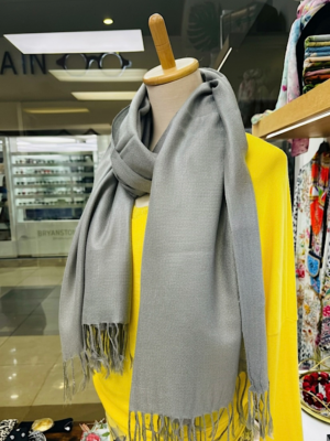 Riviera Range Grey Warm  shawl pashmina