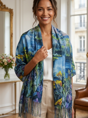 Luxury Reversible Floral  Print Pashmina Scarf