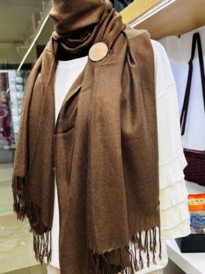 Riviera Range  Brown Coffee Amber shawl pashmina