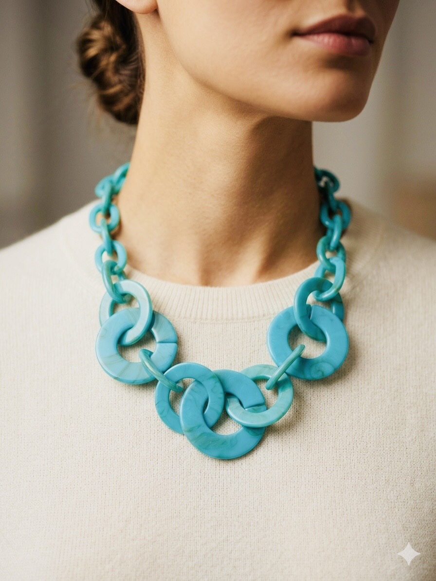 The Santorini Interlocking Chain Collar
