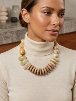 The Aegean Sculptural Necklace