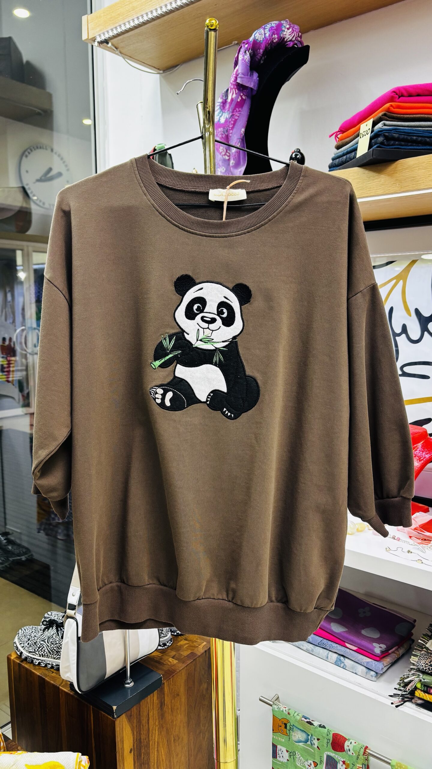 Eco-Luxury Chocolate Brown Sustainable Cotton Pullover
