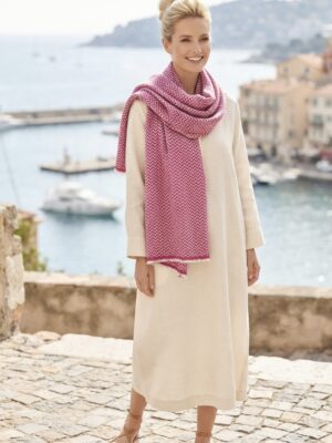 The Marrakesh Rose Wrap | Eco-Friendly Cashmere-Cotton Travel Scarf
