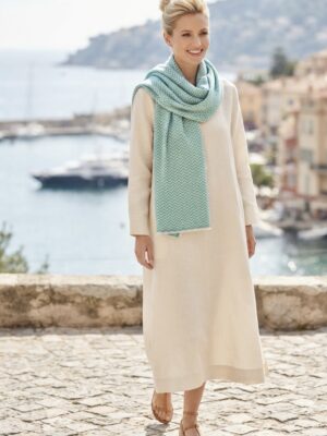 The Moroccan Mint Wrap | Eco-Friendly Cashmere-Cotton Travel Scarf