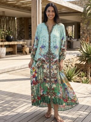 The Mint Botanical Garden Maxi Frock n Roll