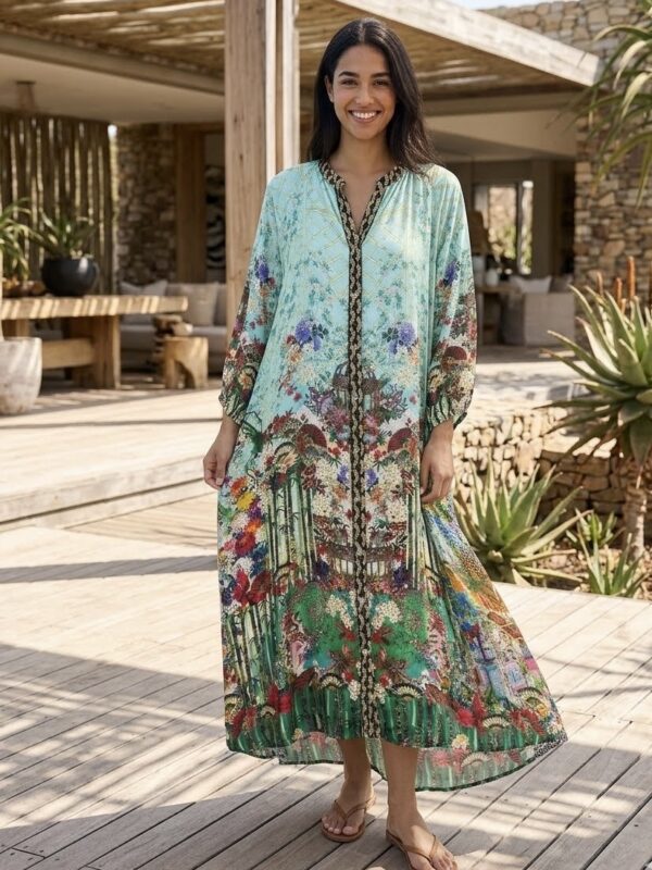 The Mint Botanical Garden Maxi Frock n Roll
