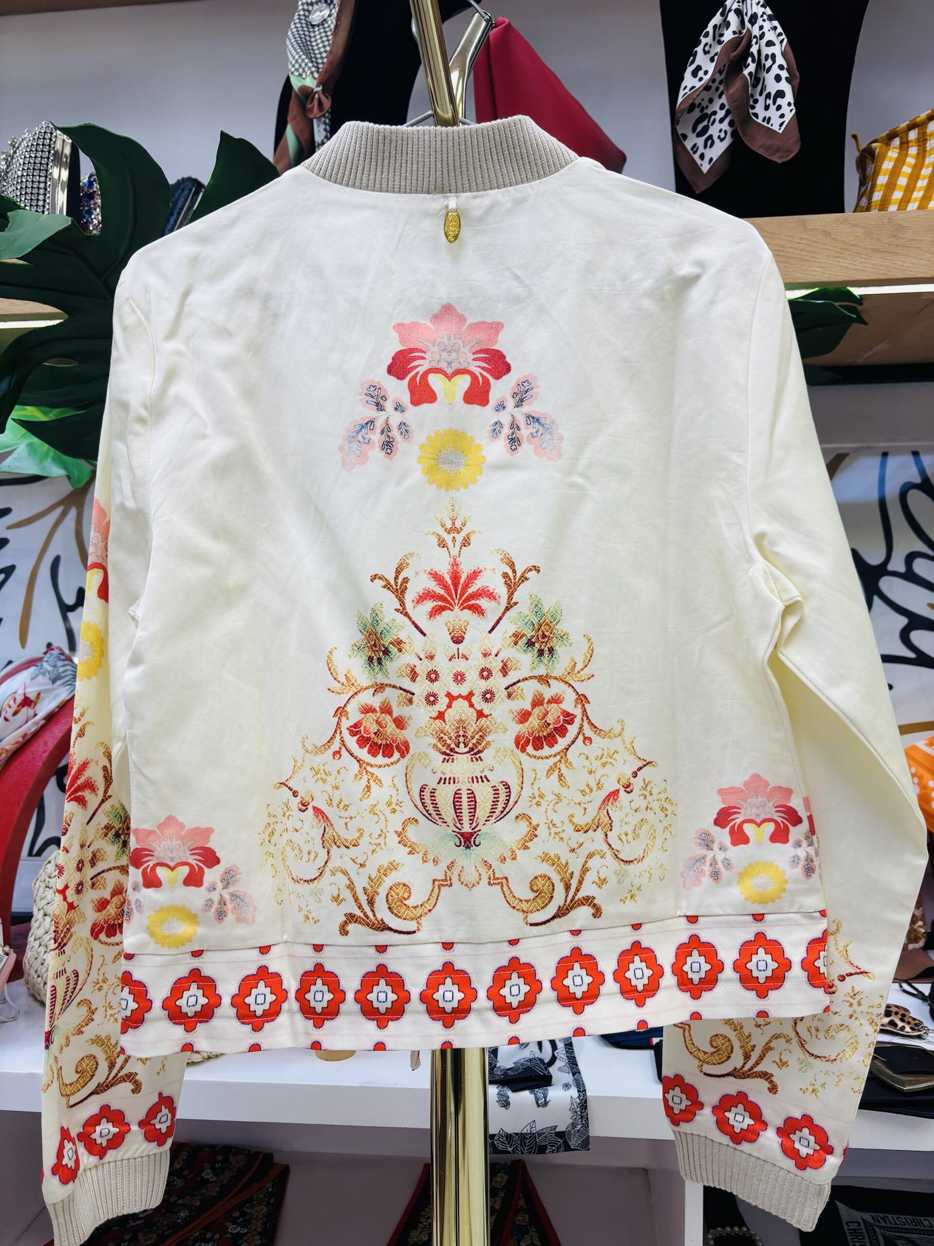 The Alora Embroidered Boho Resort Bomber - Image 3