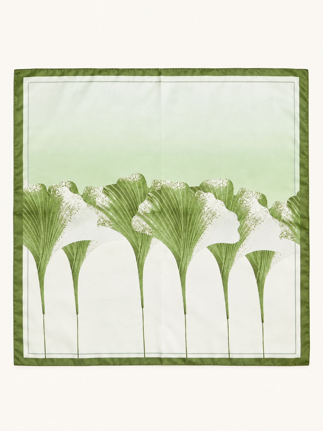 The Green Ginkgo Botanical Scarf