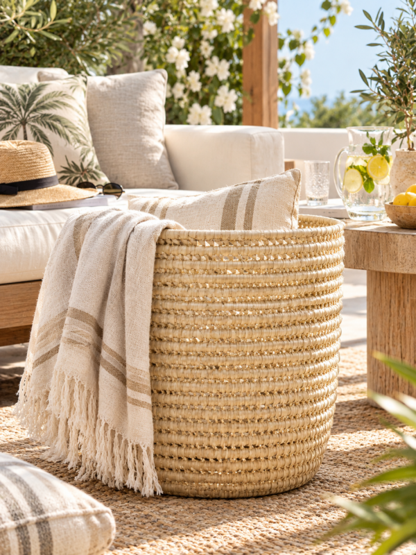 Coastal Calm Woven Storage Basket